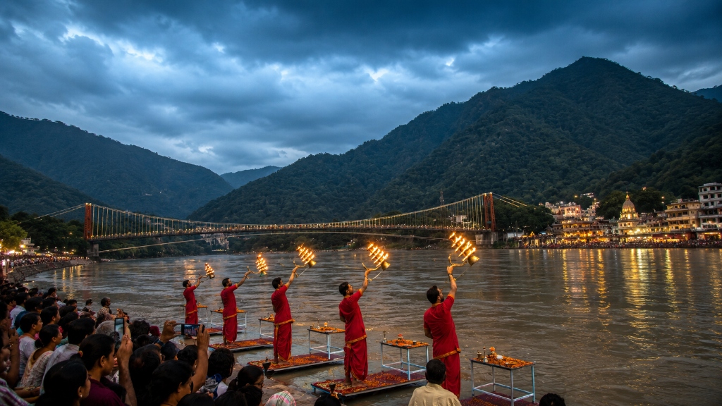 Trippy Travels - Rishikesh Travel Experience Scenic Rishikesh destination view for Trippy Travels curated holiday experience