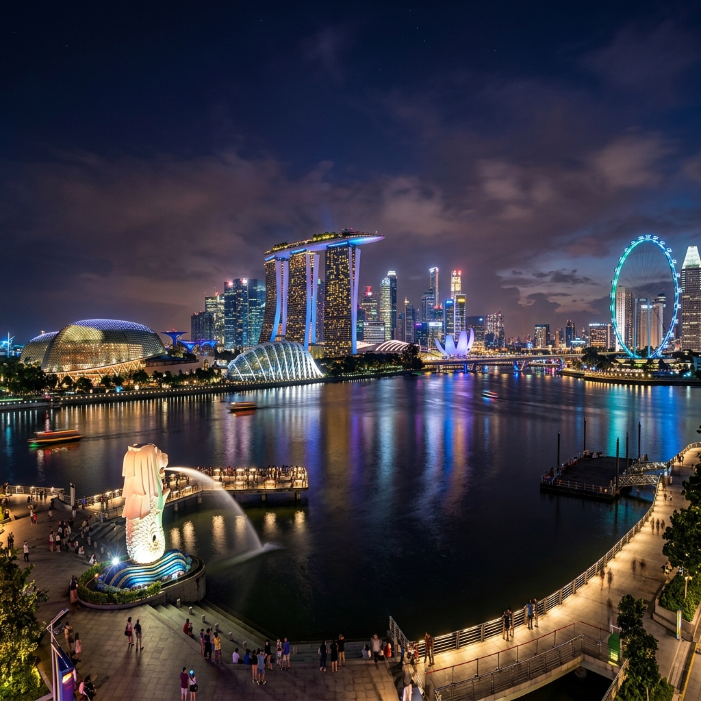 Trippy Travels - Singapore Travel Experience Scenic Singapore destination view for Trippy Travels curated holiday experience