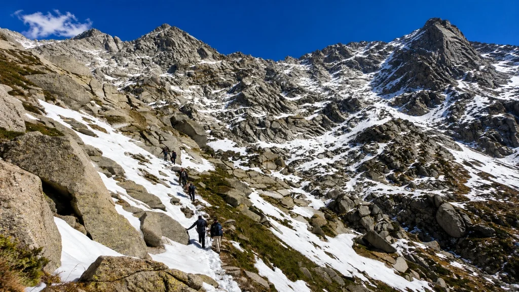 Indrahar Pass Trek trail in Dharamshala, Himachal Pradesh for Trippy Travels trekking adventure itinerary
