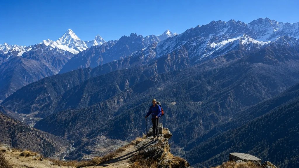Kuari Pass Trek trail in Chamoli, Uttarakhand for Trippy Travels trekking adventure itinerary